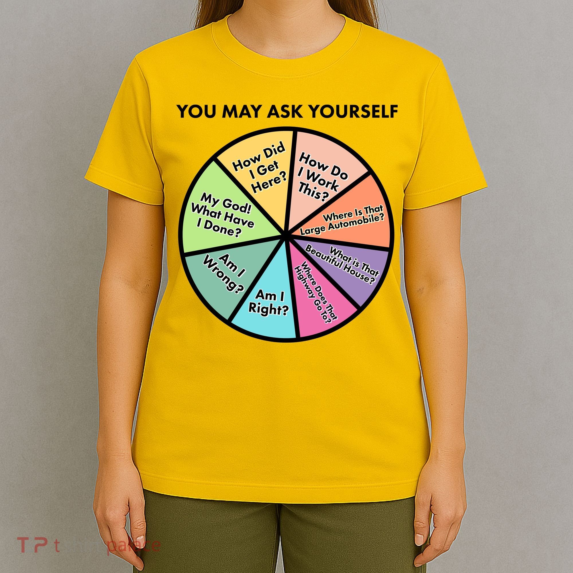 You May Ask Yourself Pie Chart T-Shirt