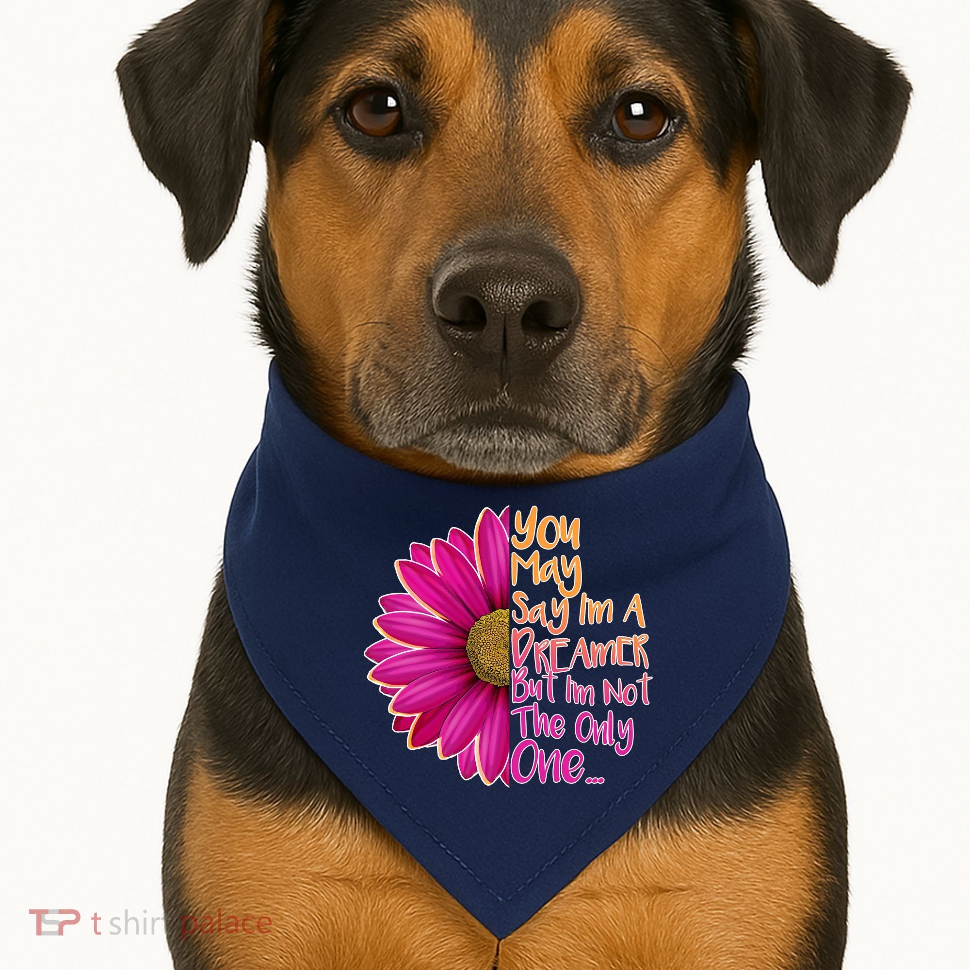 You May Say I'm a Dreamer But I'm Not The Only One USA-Made Doggie Bandana