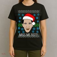 You Miss Me Yet Obama Ugly Christmas T-Shirt thumb 4
