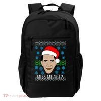 You Miss Me Yet Obama Ugly Christmas Backpack thumb 0