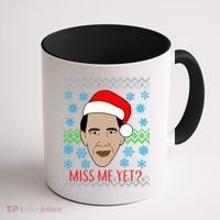 You Miss Me Yet Obama Ugly Christmas Coffee Mug thumb 1