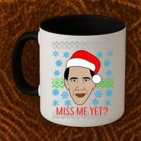 You Miss Me Yet Obama Ugly Christmas Coffee Mug thumb 2