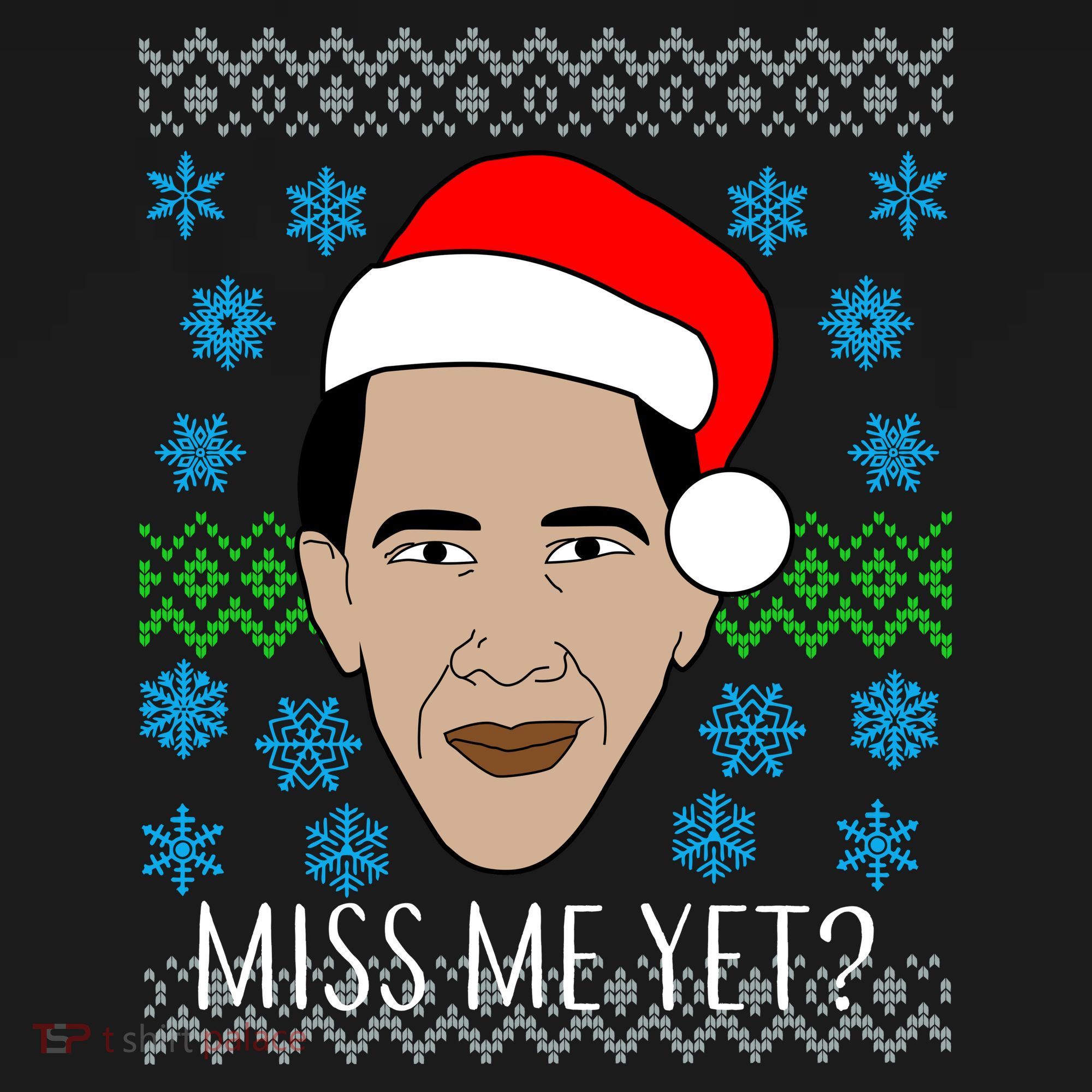 You Miss Me Yet Obama Ugly Christmas Baby Bodysuit