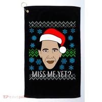 You Miss Me Yet Obama Ugly Christmas Golf Towel thumb 0