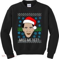 You Miss Me Yet Obama Ugly Christmas Kids Sweatshirt thumb 0