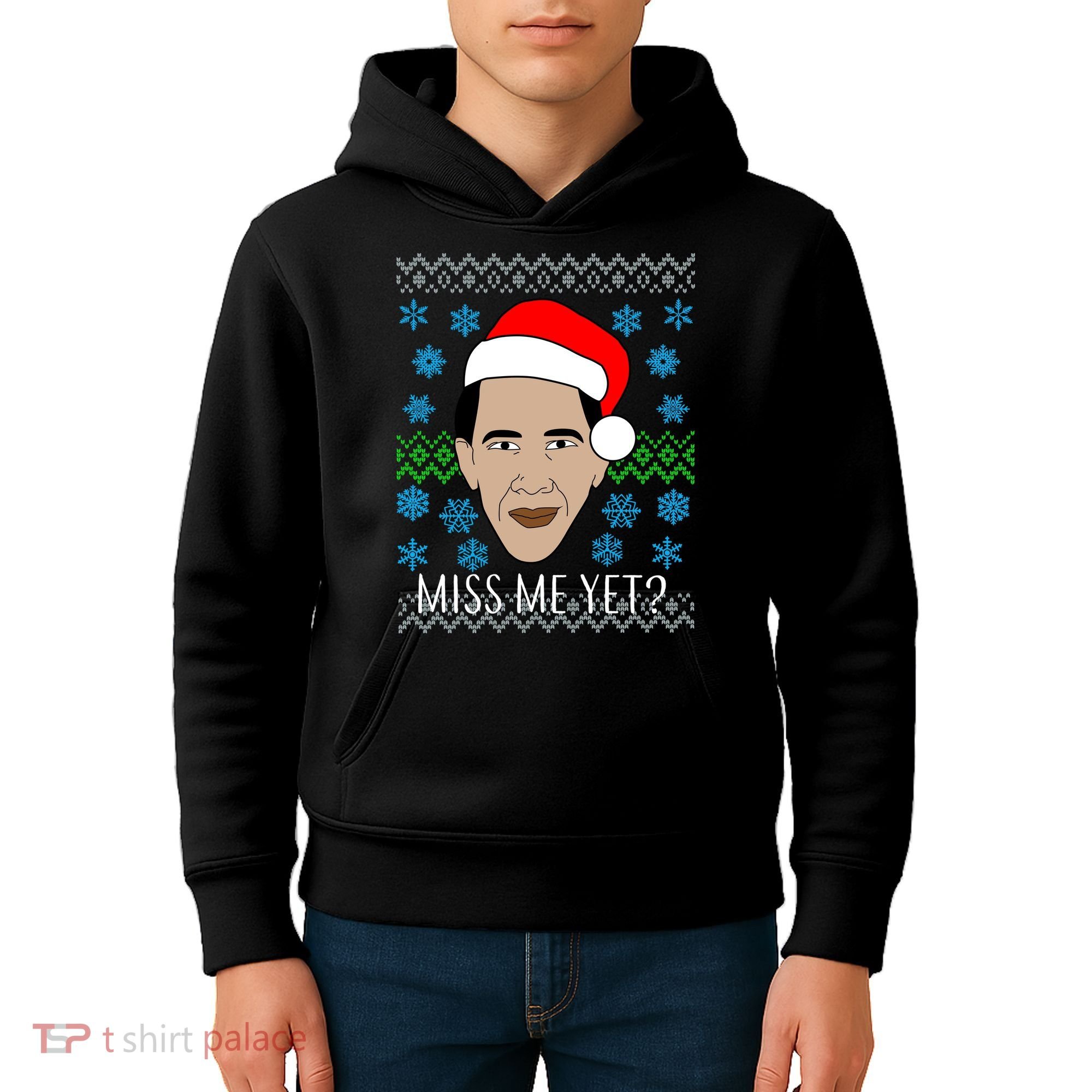 You Miss Me Yet Obama Ugly Christmas Kids Hoodie