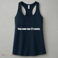 You Owe Me 21 Cents Bold Text - Feminist Women's Tank Top thumb 3
