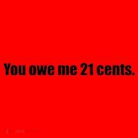 You Owe Me 21 Cents Bold Text - Feminist Santa Hat thumb 1