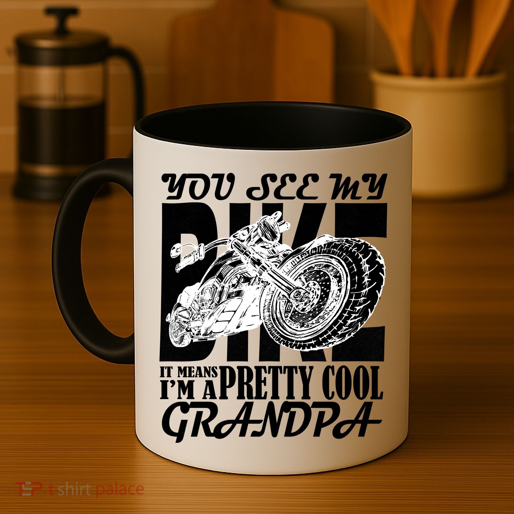 You See My Bike It Means I'm A Pretty Cool Grandpa Coffee Mug