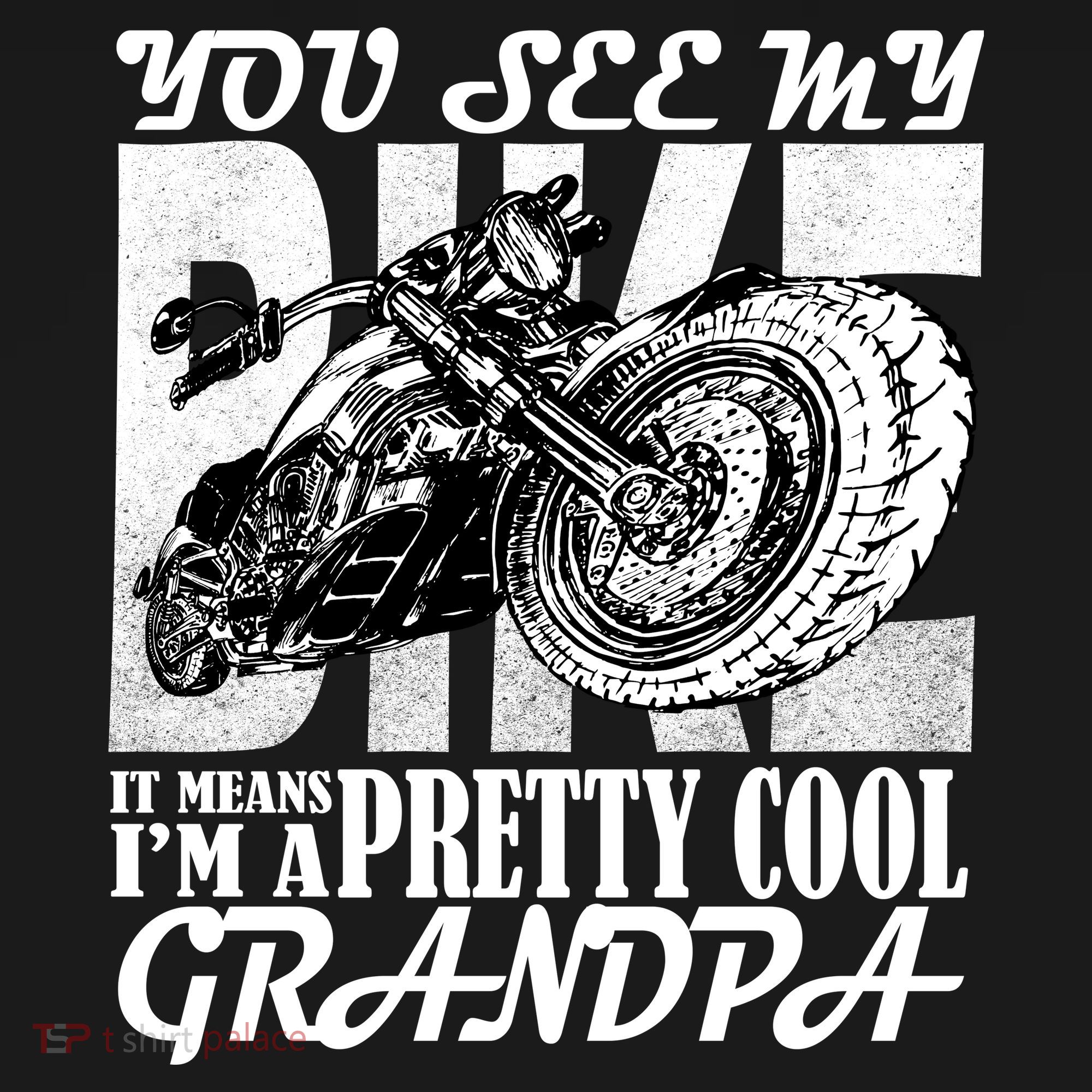 You See My Bike It Means I'm A Pretty Cool Grandpa Ornament
