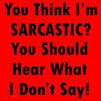 You Think I'm Sarcastic? Santa Hat thumb 1