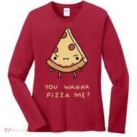 You Wanna Pizza Me? Women's Long Sleeve Shirt thumb 0
