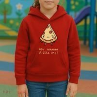 You Wanna Pizza Me? Kids Hoodie thumb 3