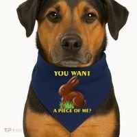 You Want A Piece Of Me? USA-Made Doggie Bandana thumb 1