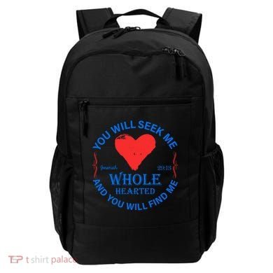 You Will Seek Me Gospel Verse Backpack
