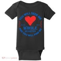 You Will Seek Me Gospel Verse Baby Bodysuit thumb 0