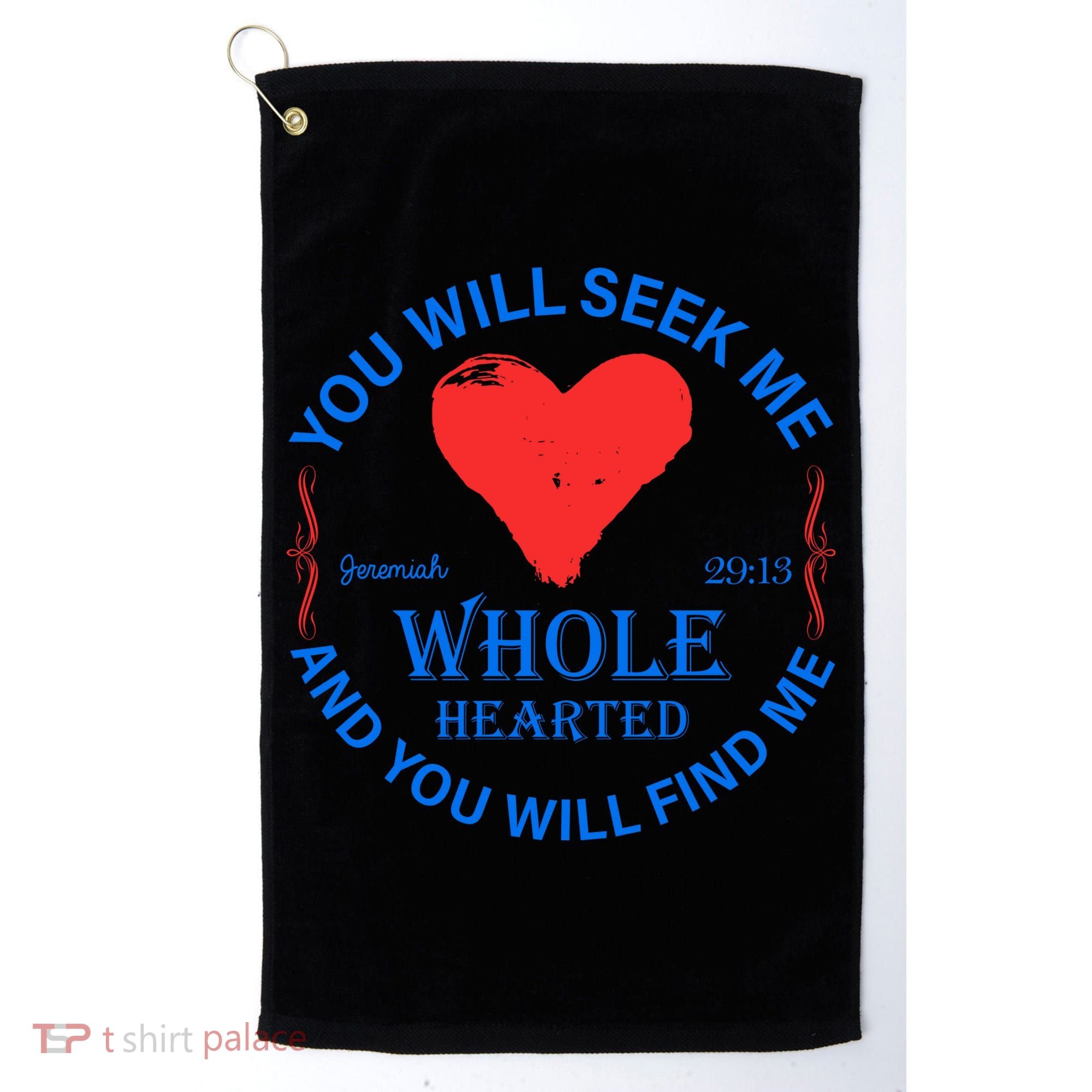 You Will Seek Me Gospel Verse Golf Towel