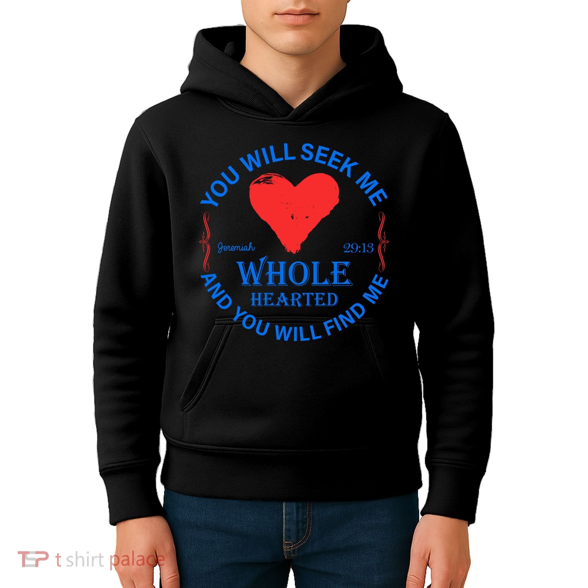 You Will Seek Me Gospel Verse Kids Hoodie