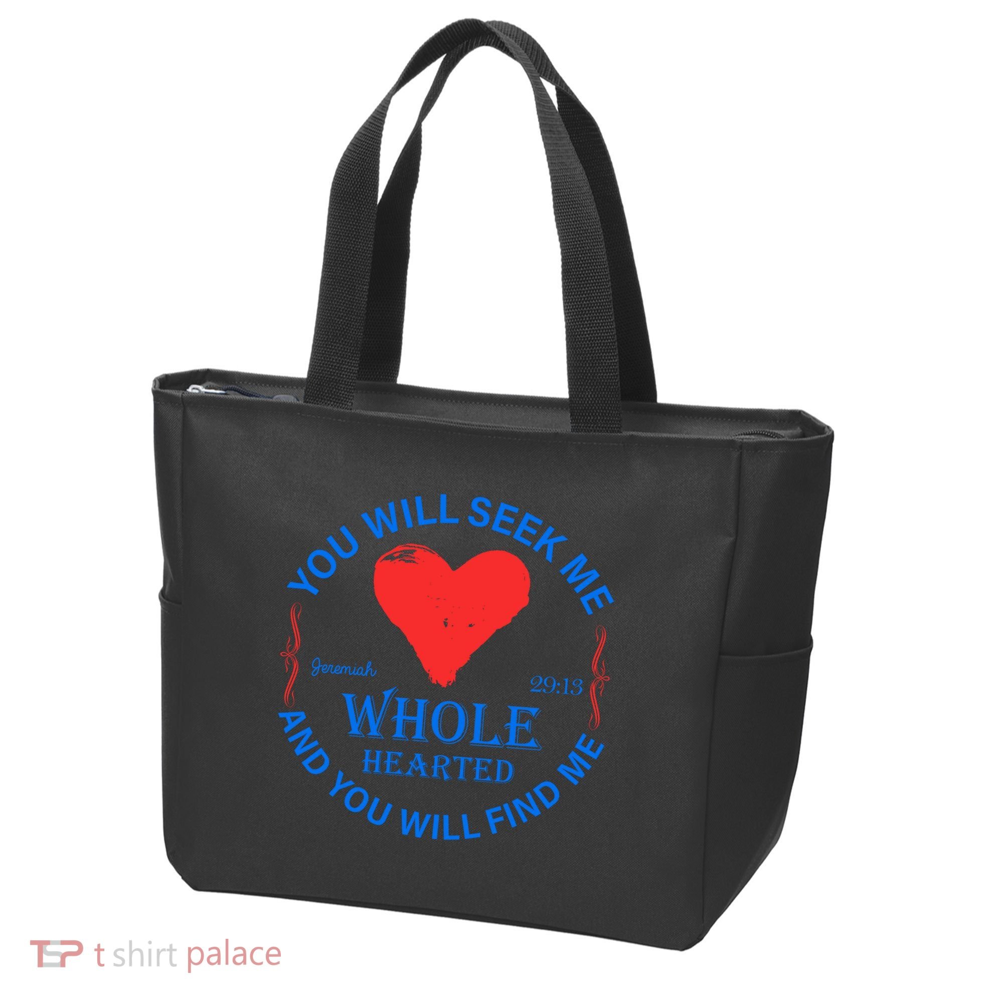 You Will Seek Me Gospel Verse Tote Bag