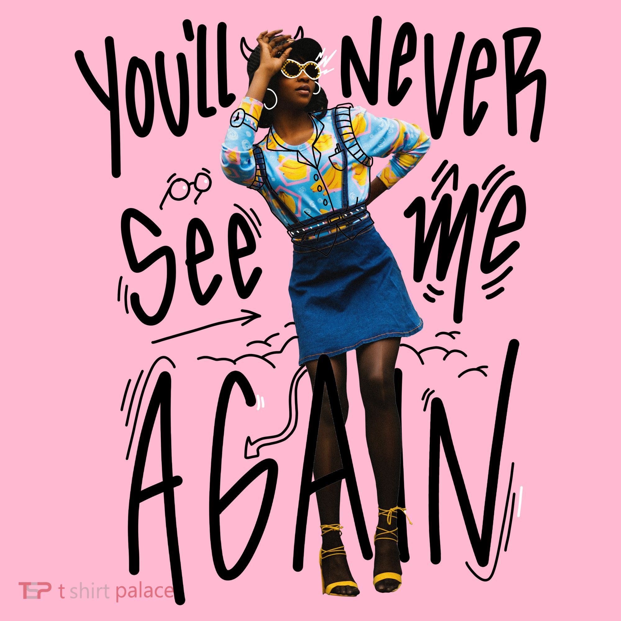 You'll Never See Me Again Girl Mousepad
