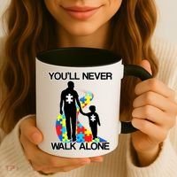 You'll Never Walk Alone Autism Awareness Coffee Mug thumb 3