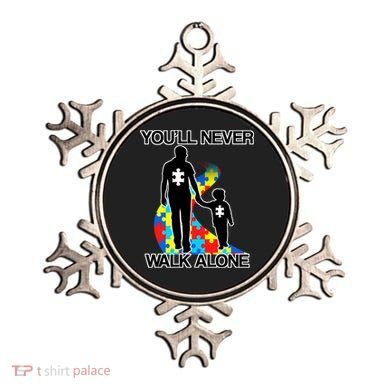 You'll Never Walk Alone Autism Awareness Ornament
