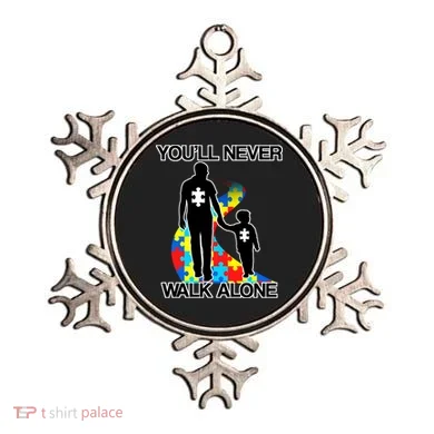 You'll Never Walk Alone Autism Awareness Ornament