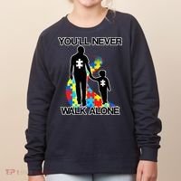You'll Never Walk Alone Autism Awareness Women's Sweatshirt thumb 0