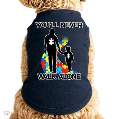 You'll Never Walk Alone Autism Awareness Doggie Tank