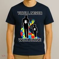 You'll Never Walk Alone Autism Awareness T-Shirt thumb 3