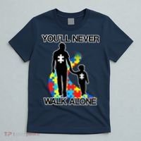 You'll Never Walk Alone Autism Awareness T-Shirt thumb 5