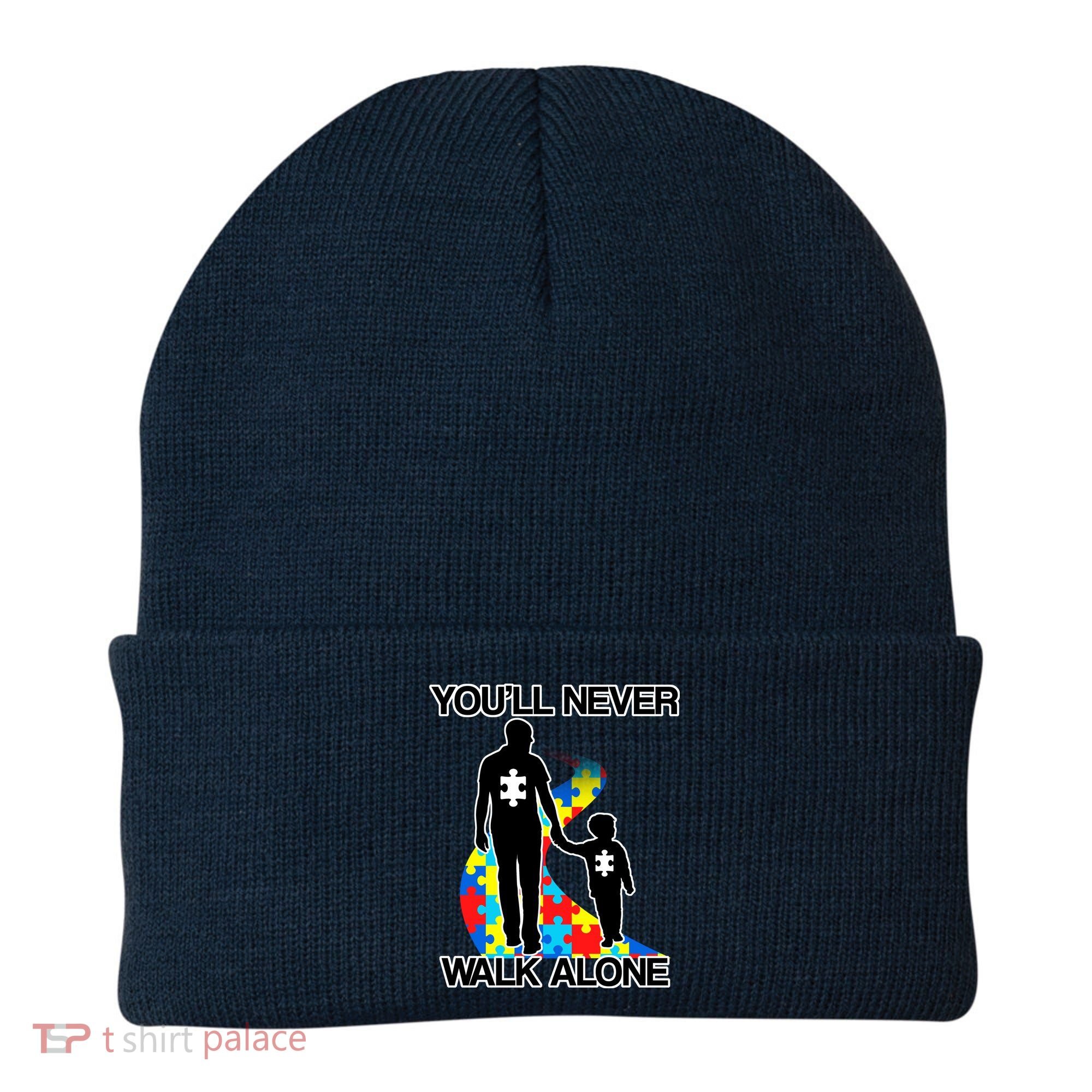 You'll Never Walk Alone Autism Awareness Beanie