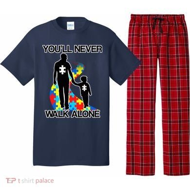 You'll Never Walk Alone Autism Awareness Pajama Set