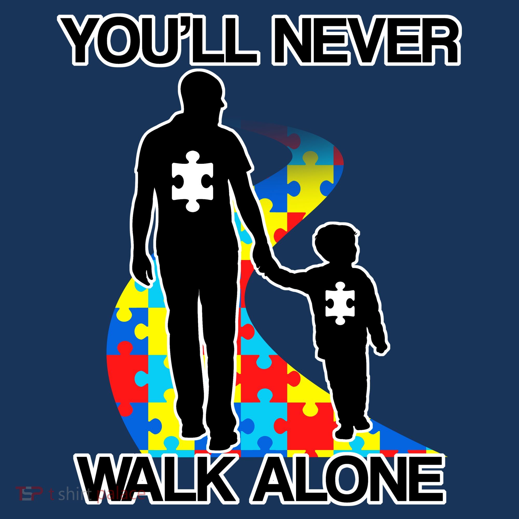 You'll Never Walk Alone Autism Awareness Visor