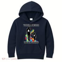 You'll Never Walk Alone Autism Awareness Kids Hoodie thumb 0