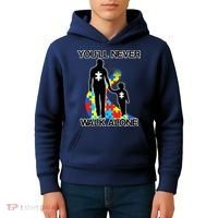 You'll Never Walk Alone Autism Awareness Kids Hoodie thumb 4