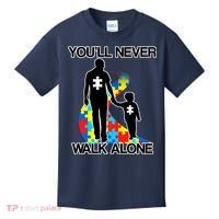 You'll Never Walk Alone Autism Awareness Kids T-Shirt thumb 0