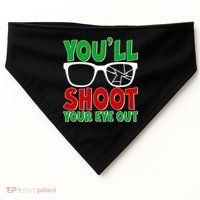 You'll Shoot Your Eye Out Christmas USA-Made Doggie Bandana thumb 0