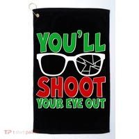 You'll Shoot Your Eye Out Christmas Golf Towel thumb 0