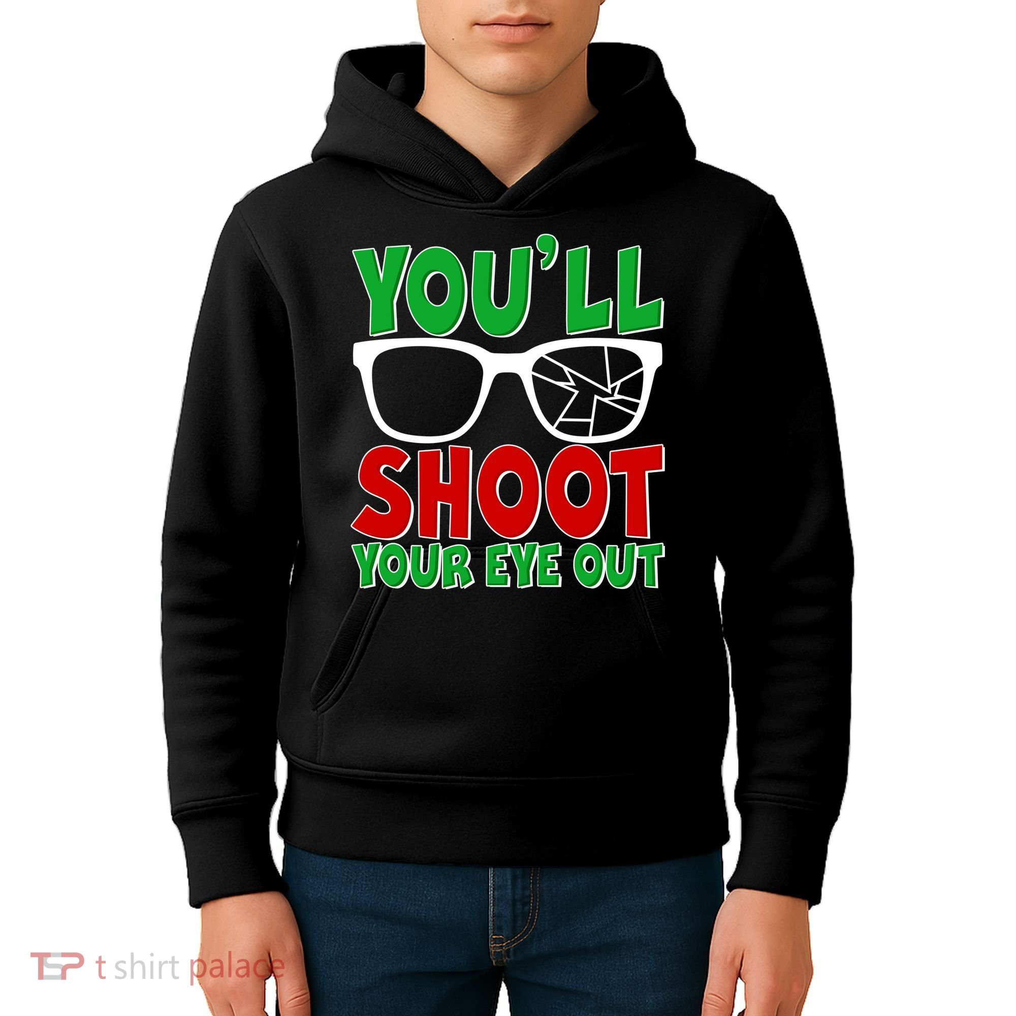 You'll Shoot Your Eye Out Christmas Kids Hoodie