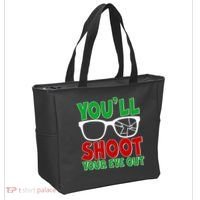 You'll Shoot Your Eye Out Christmas Tote Bag thumb 2