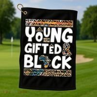 Young Gifted And Black Golf Towel thumb 1