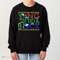 Young Gifted And Black Africa Map Women's Sweatshirt thumb 0