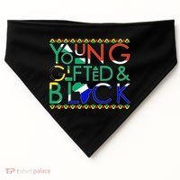 Young Gifted And Black Africa Map USA-Made Doggie Bandana thumb 0