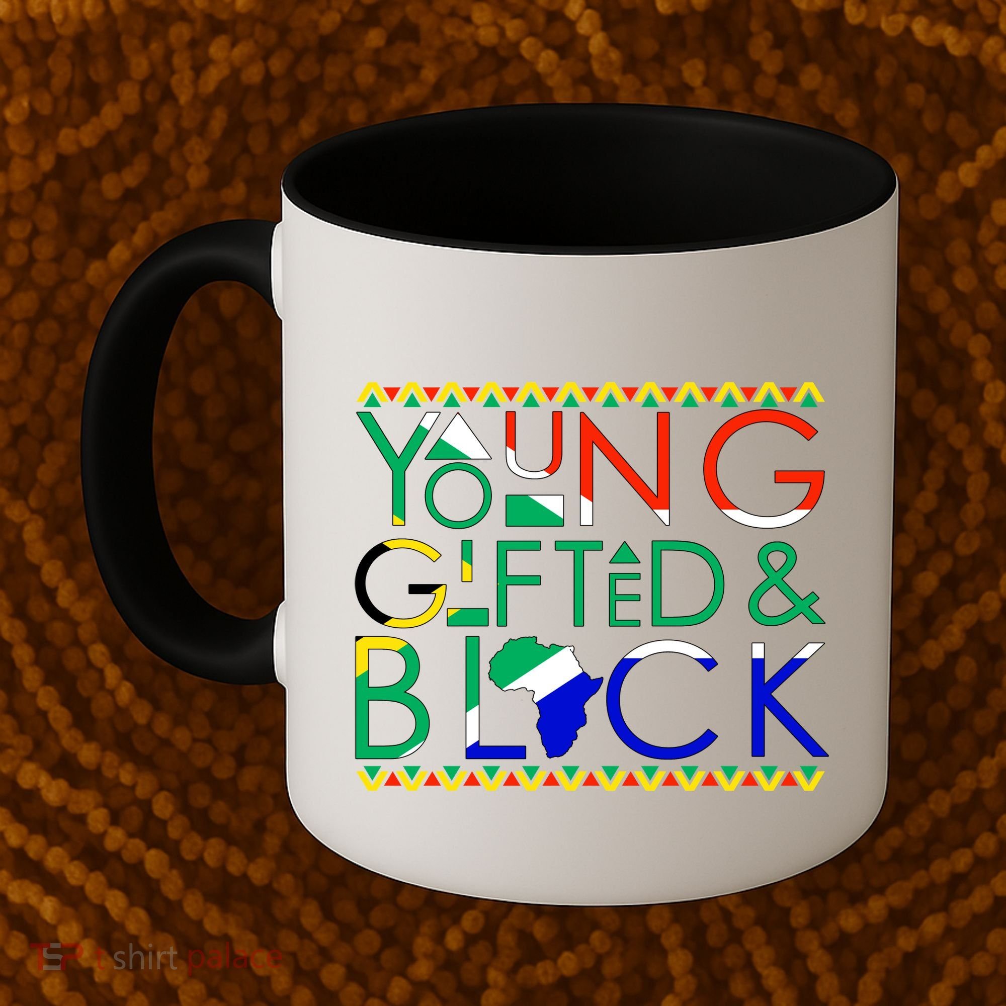 Young Gifted And Black Africa Map Coffee Mug