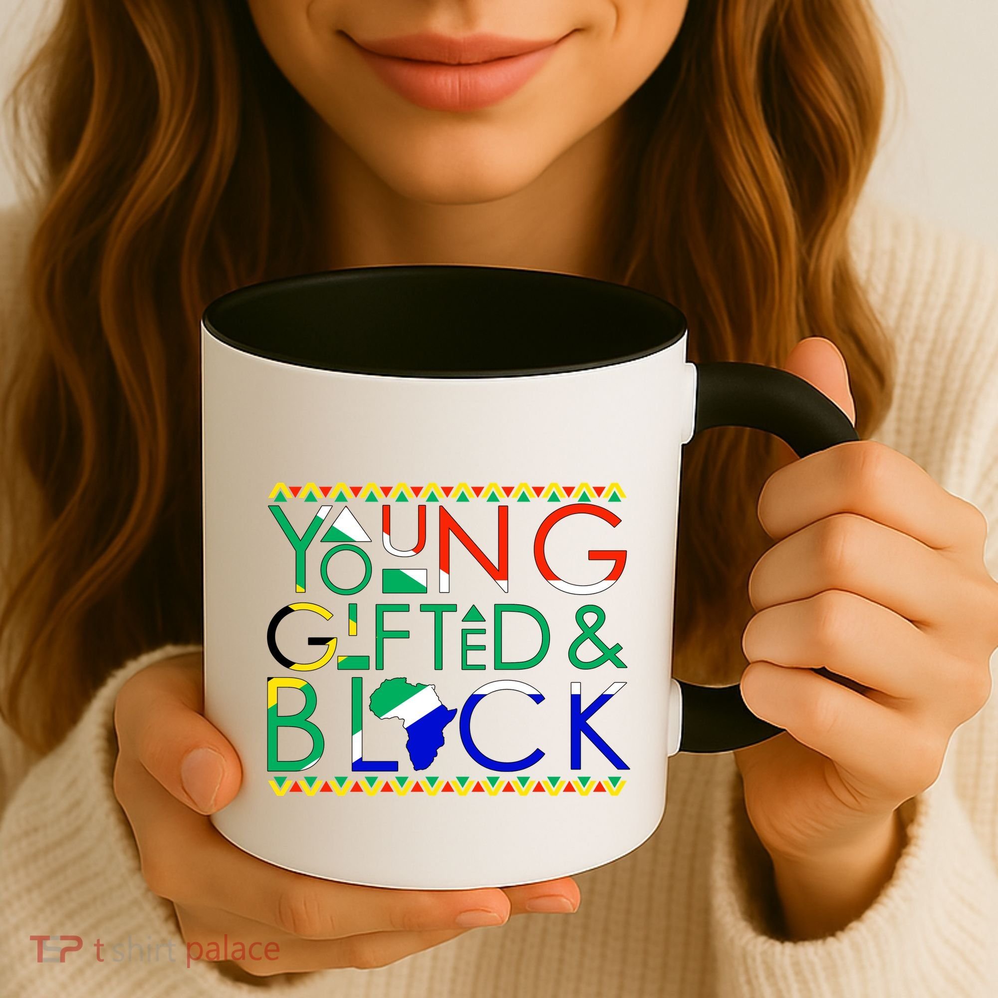 Young Gifted And Black Africa Map Coffee Mug