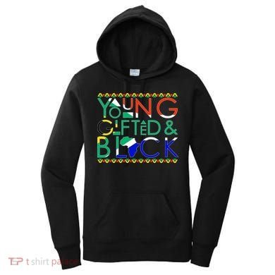 Young Gifted And Black Africa Map Women's Hoodie