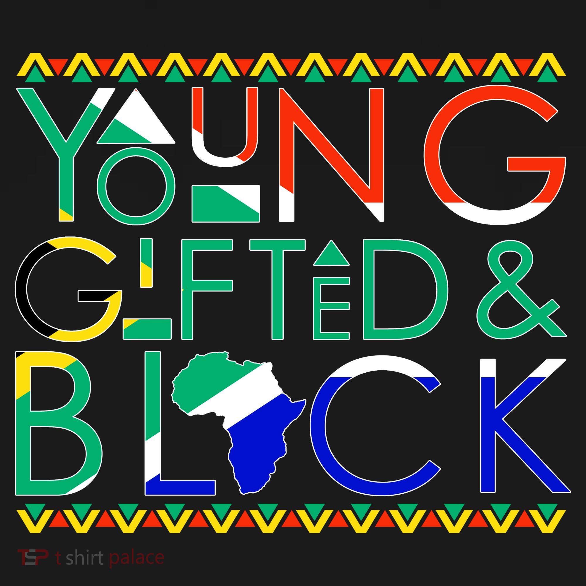 Young Gifted And Black Africa Map Women's Hoodie