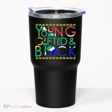 Young Gifted And Black Africa Map Tumbler
