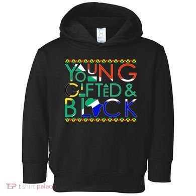 Young Gifted And Black Africa Map Toddler Hoodie